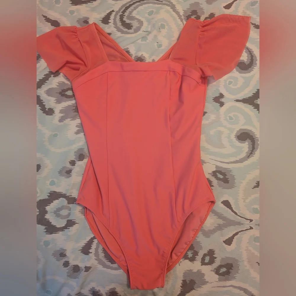 Salmon pink Ballet Leotard - Picture 1 of 3